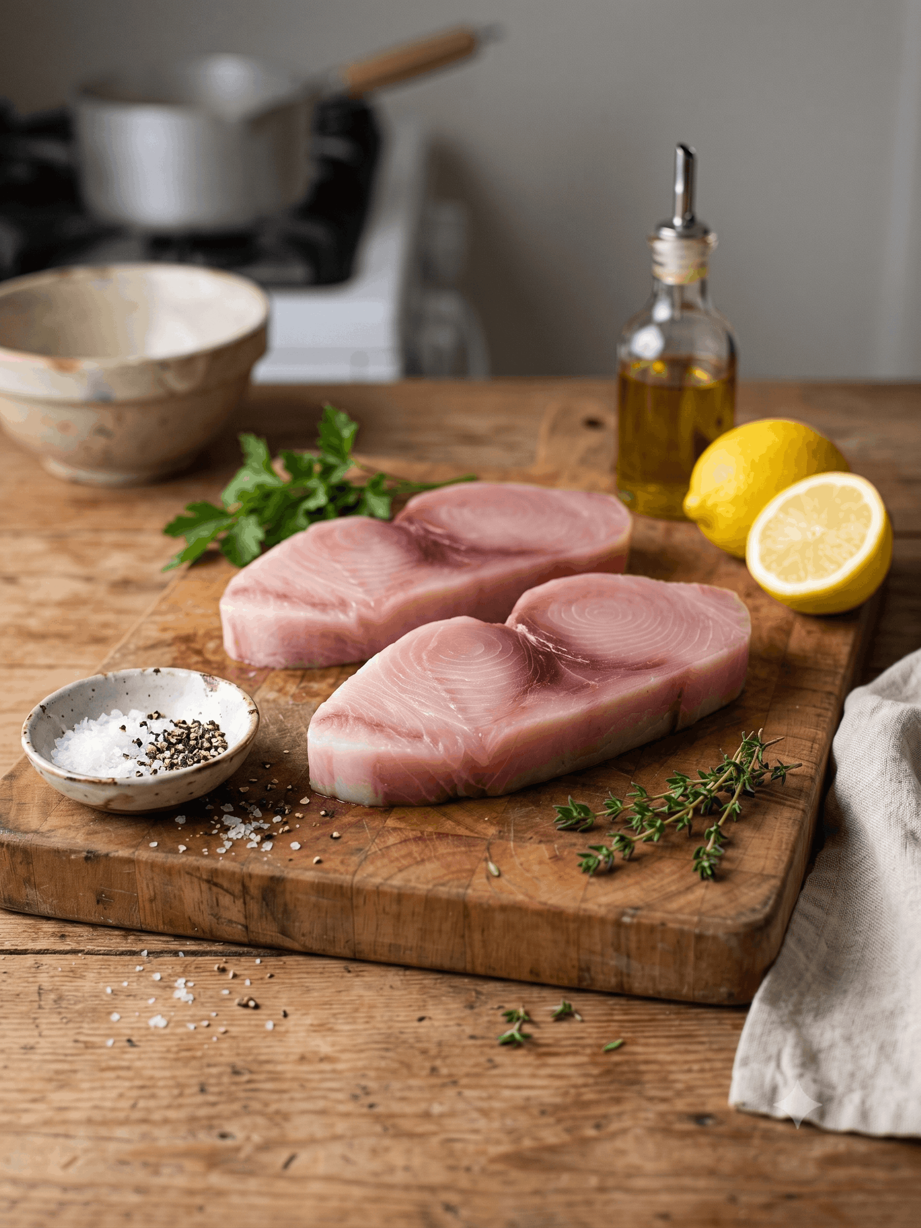 Friptură de pește-spadă, 135 g.