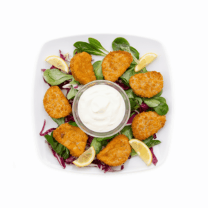 Nuggets de merluciu în aluat tempura